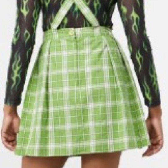 Green Checked Tartan Pinafore NWT - Picture 4 of 6